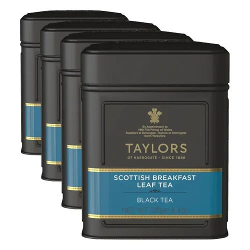 Vista 13 de Taylors of Harrogate Pétalo de rosa de China, té negro, hoja suelta, lata de 4.41 onzas, fragante, delicado y floral, con cafeína, té de hoja entera