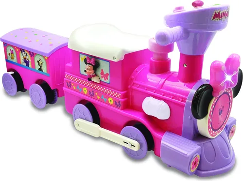 Vista 10 de Kiddieland Toys Limited - Mickey Choo, alimentado por batería, de 12 meses a 36 meses con Caboose & Tracks Ride On, los colores reflejantes pueden