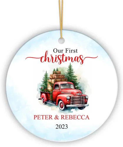 Vista 17 de Adorno personalizado de primera Navidad para nieta 2023, adorno de unicornio, personalizado para bebé, regalos de nieta, recuerdo de bebé