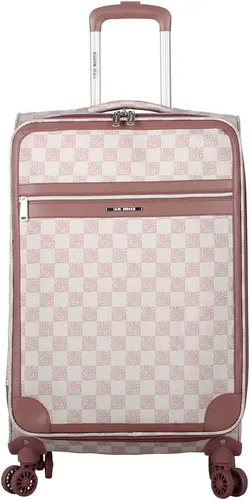 Vista 68 de Steve Madden Equipaje de diseñador, Chalet Gris Claro, Juego de maleta giratoria ligera expandible de 3 piezas - Juego de viaje