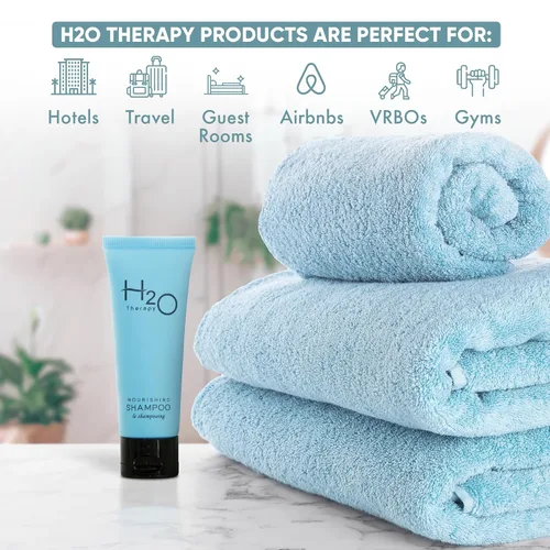 Vista 2 de H2O Therapy Champú, hotelería tamaño viaje, 1 oz (caja de 300)