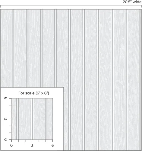 Vista 7 de Papel pintado prepegado con abalorio sintético (gris perla)