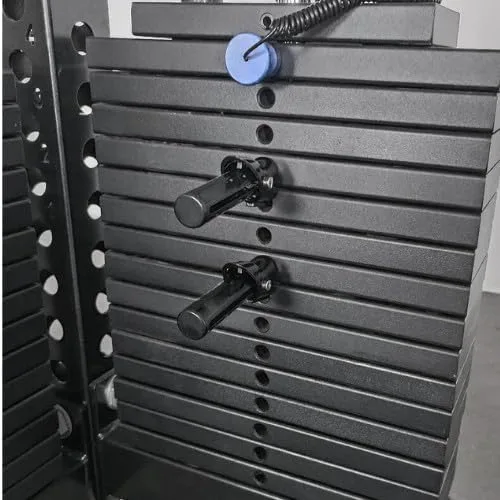 Vista 4 de CAHI Juego de 2 pines de apilamiento automático de disminución y reducción de peso para uso de gimnasio, accesorios de gimnasio