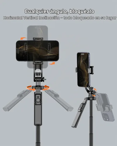 Vista 4 de 71" Phone Tripod for Recording, Selfie Stick for iPhone & Android