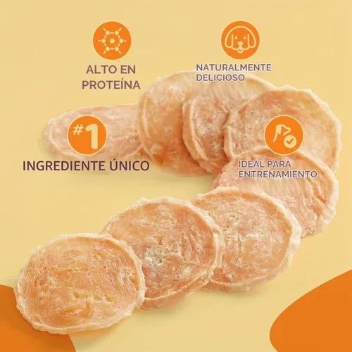 Vista 5 de Jungle Calling 32 unidades de golosinas de pollo con un solo ingrediente