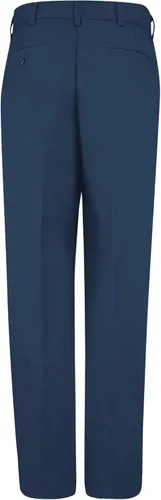 Vista 7 de Red Kap Men's Stain Resistant, Flat Front Work Pants Azul marino