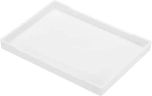 Vista 14 de PATIKIL Bandeja de comida rápida de 8 x 4, bandeja rectangular reutilizable reciclable multiusos para restaurante, cocina en casa, color negro