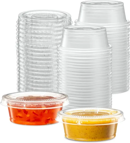 Vista 12 de Vasos de plástico sumergibles negros para porciones de 4 oz - 100