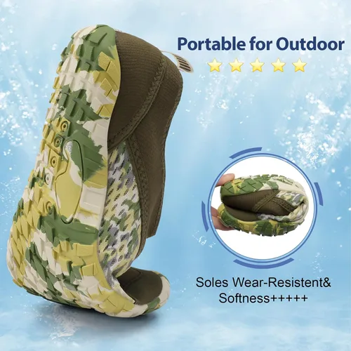 Vista 6 de Spesoul Zapatos de agua para mujer y hombre, zapatos acuáticos de secado rápido para piscina, senderismo, entrenamiento, deportes acuáticos al aire