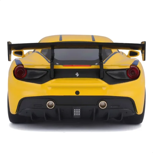 Vista 5 de Bburago 18-26307 Ferrari Racing 488 Challenge Coche coleccionable fundido a presión a escala 1:24, amarillo