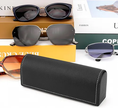 Vista 6 de Linkidea Hard Shell Sunglasses Case Compatible with Persol AviatorRectangle RayBan RectangularElliot SquareNew Wayfarer