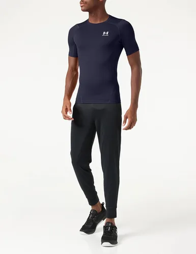 Vista 2 de Under Armour HeatGear - Camiseta de compresión de manga corta para hombre
