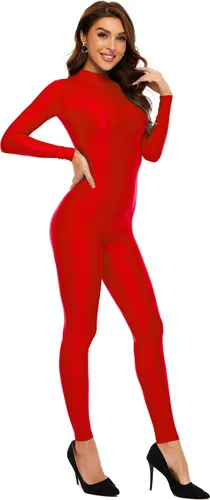 Vista 7 de Kepblom Traje completo de una pieza de manga larga con cuello alto para mujer