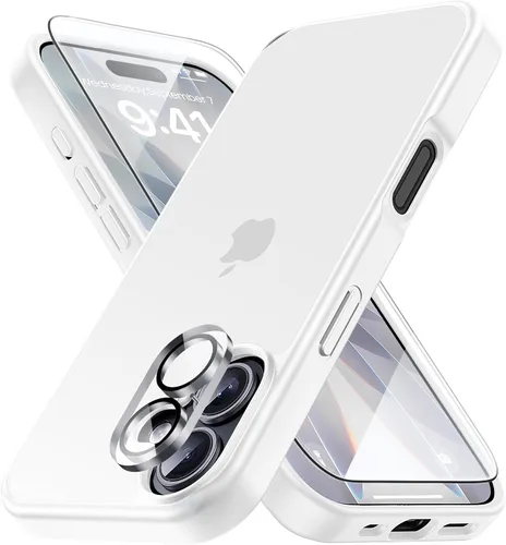 Vista 141 de Yriklso 3 en 1 Funda Magnética Fuerte para iPhone Air, 1X Protector de Pantalla + 1X Protector de Lente de Cámara, Cubierta Protectora a Prueba