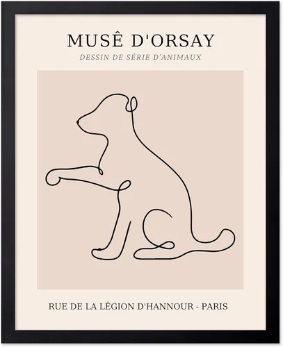 Vista 33 de Poster Master Póster Vintage – Impresión Retro de Dachshund – Arte de Perro – Dibujo Lineal – Arte de Boceto – Regalo para Niños, Niñas y Amantes