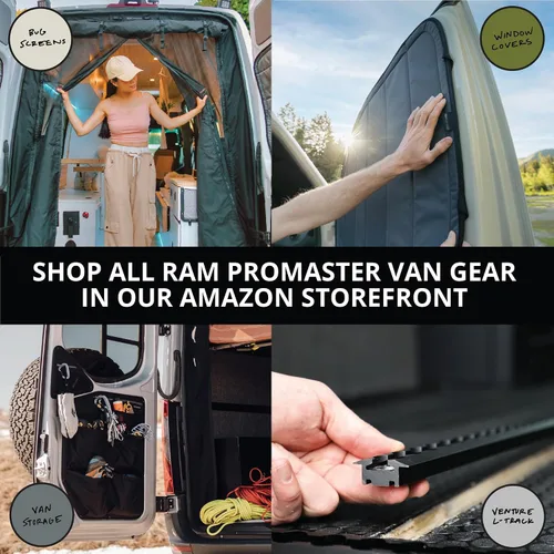 Vista 6 de VanEssential Rejillas Protectoras de Puertas Delanteras (Par) Diseñadas para Ram Promaster Van