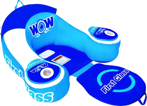 Vista 2 de Wow World of Watersports First Class Lounge - Flotador inflable para 1 persona y Aqua Campania Ultimate 2 en 1 - Flotador de piscina - Extra grande