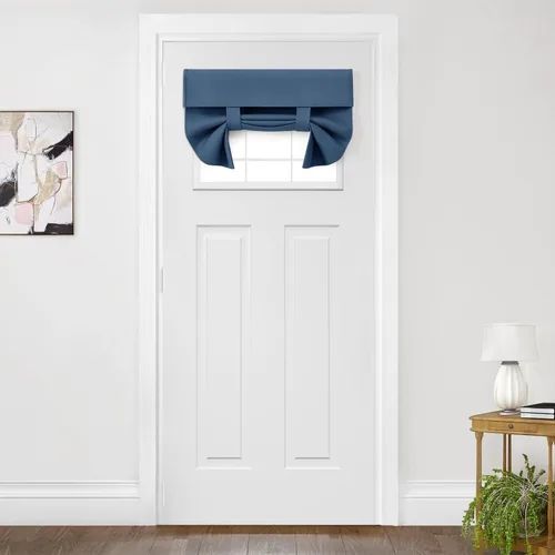 Vista 92 de HOMEIDEAS Cortinas Opacas para Aula para Puerta Principal, Cubierta de Ventana de Puerta de Aula, Persianas de Privacidad con Aislamiento Térmico