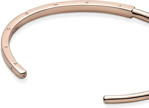 Vista 4 de PANDORA Pulsera Pandora Signature I-D, Pandora Rose, Tamaño 7.5 in, 7.5 in - 589493C00-3, Metal, No es una piedra preciosa
