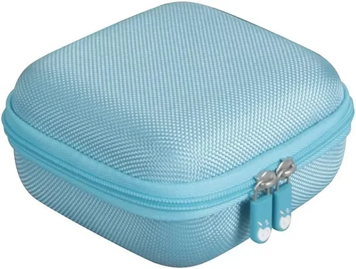 Vista 4 de Hermitshell Funda de viaje para Phomemo M02 / Phomemo M02 Pro/Phomemo M02S Mini impresora de pegatinas (azul claro)