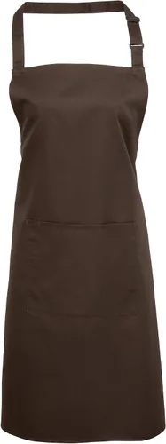 Vista 4 de Premier - Delantal con bolsillo para mujer, color blanco
