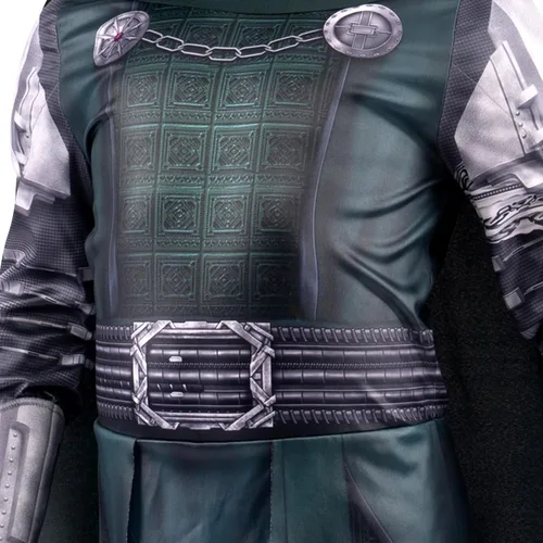 Vista 6 de Marvel Doctor Doom - Disfraz oficial de Halloween para jóvenes, overol acolchado de alta calidad con máscara de plástico