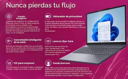 Vista 5 de Lenovo Portátil de negocios, 16 GB de RAM, SSD de 256 GB, i5-13420H