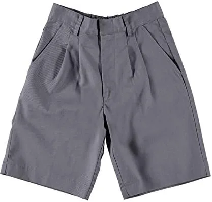 Vista 2 de Universal Pantalón corto de uniforme escolar plisado delantero para niño, Gris, 8