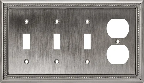 Vista 92 de Henne Bery Sunken Pearls Placa de Pared Decorativa de Servicio Pesado Placa de Interruptor Cubierta de Tomacorriente
