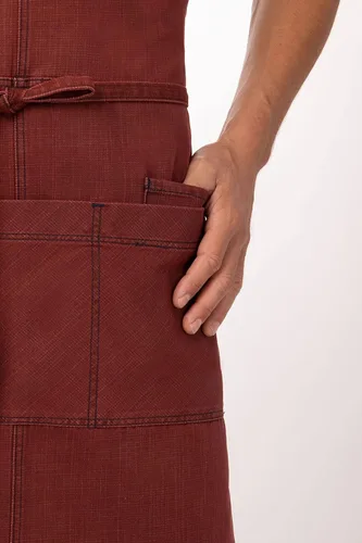 Vista 4 de Chef Works - Delantal unisex con espalda cruzada