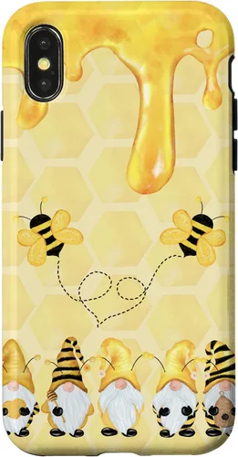 Vista 5 de Carcasa divertida para iPhone 16 con diseño de gnomos de abejorros para Halloween