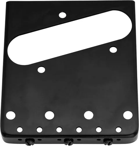 Vista 3 de Wilkinson WTB Vintage Telecaster Bridge 3 Sillines de latón compensado para guitarra eléctrica estilo Tele, negro