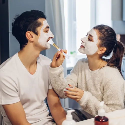 Vista 5 de Patelai 20 cepillos de silicona para máscara facial con caja de almacenamiento, silicona epoxi facial barro cosmético aplicador de máscara