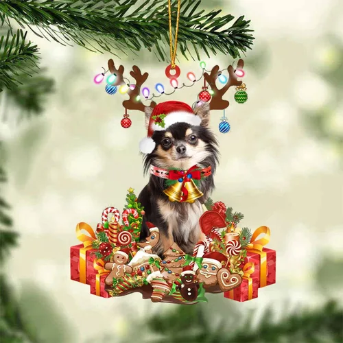 Vista 81 de Nazenti Adorno de Navidad personalizado de reno de Alaskan Malamute – Adorno de perro personalizado para amantes de las mascotas, acrílico plano