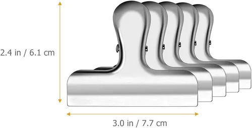 Vista 6 de 8 clips de chips resistentes para bolsas de alimentos, accesorios de clip portátiles para cocina, oficina, escuela, accesorios