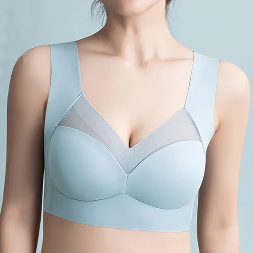 Vista 2 de Sujetador deportivo para mujer, talla grande, de alto impacto, espalda descubierta, sin varillas, cobertura completa, soporte medio, yoga