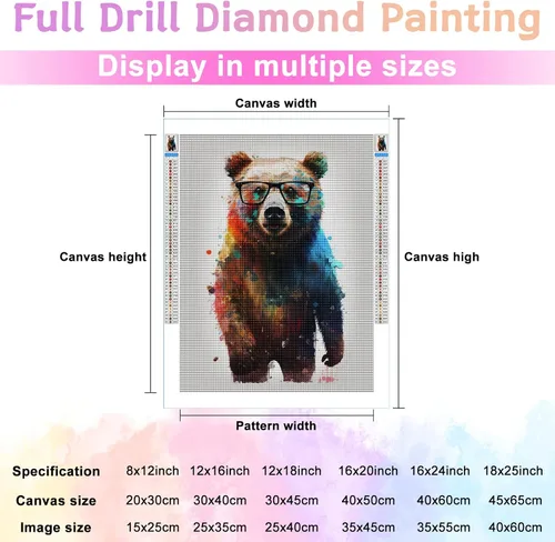Vista 2 de Kits de pintura de diamantes 5D para adultos, kit de pintura de diamante redondo completo, arte de taladro completo, perfecto para relajación