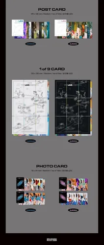 Vista 2 de YOUNITE [ YOUNI-BIRTH ] 1st EP Album [ SET : KARMAN + AURORA Ver. ] incl. CD, Photo Book, Lyrics Book, Post Card, One of Nine Card & Photo Card