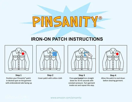 Vista 2 de Pinsanity Parche bordado para planchar a mano Zombie Rock