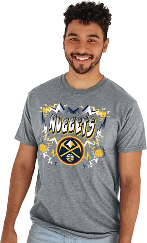 Vista 5 de Blue 84 NBA - Camiseta unisex para adultos, con licencia oficial de la NBA, colores alternativos jaspeados