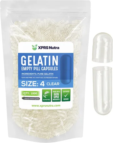 Vista 15 de XPRS Nutra Cápsulas vacías tamaño 4 – 100 cápsulas pequeñas de gelatina vacías – Pastillas de relleno de cápsulas de bricolaje – Cápsulas de gel