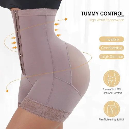 Vista 5 de Lover-Beauty Shapewear for Women Tummy Control High Waist Butt Lifter Fajas Colombianas Levanta Cola Y Cadera