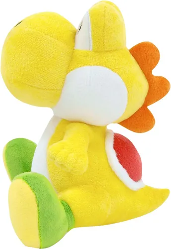 Vista 2 de Little Buddy 1220 Super Mario All Star Collection - Peluche amarillo Yoshi, 7 pulgadas