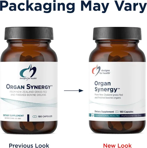 Vista 3 de Designs for Health Organ Synergy - Suplementos de órganos bovinos - 100% órganos de carne de res alimentados con pasto con hígado, corazón