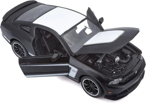 Vista 4 de Maisto M31269 Ford Mustang - Coche coleccionable a escala 1:24, color negro mate