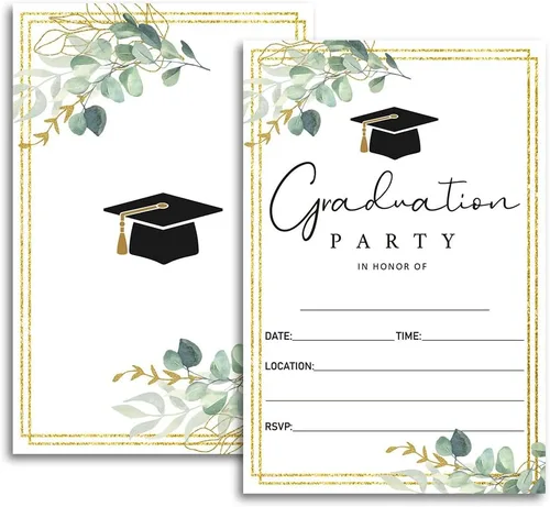 Vista 13 de FujLoy 20 tarjetas con sobres, invitaciones para fiestas de graduación 2026, 2026 para universidad, escuela secundaria, celebración de graduación