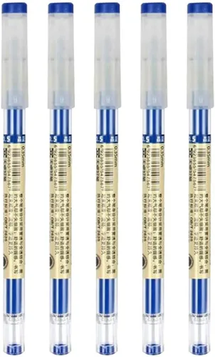 Vista 10 de sencoo Paquete de 5 bolígrafos de tinta de gel negro bolígrafos de punta extra fina bolígrafo 0.020 in negro para oficina escuela estudiantes