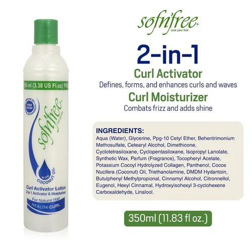 Vista 2 de Sofn'free Hidratante y Activador de Rizos Loción - 3.38 fl oz