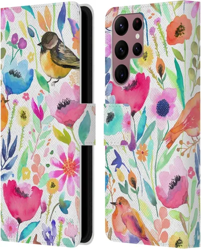 Vista 69 de Head Case Designs Officially Licensed Ninola Brushstrokes Black Summer Patterns Leather Wallet Case Compatible with Samsung Galaxy A07 4G