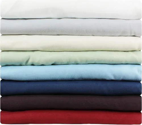 Vista 4 de College Covers Everything Comfy - Juego de sábanas de microfibra cepillada suave, individual, color blanco antiguo